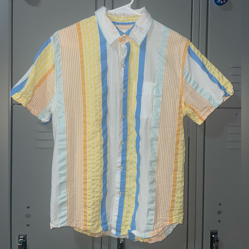 Free Assembly small striped casual button down